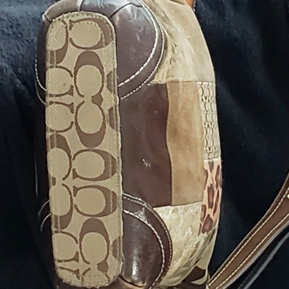 RARE VINTAGE COACH PATCHWORK HOBO - Picture 12 of 15